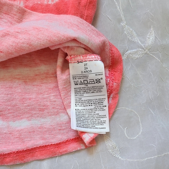 Old Navy Kids Tie-Dye Coral Tank Top - Picture 5 of 5